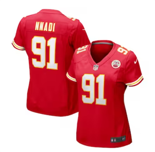 Women's Kansas City Chiefs Derrick Nnadi Nike Red Game Jersey