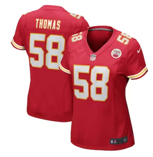 Women's Kansas City Chiefs Derrick Thomas Nike Red Game Retired Player Jersey