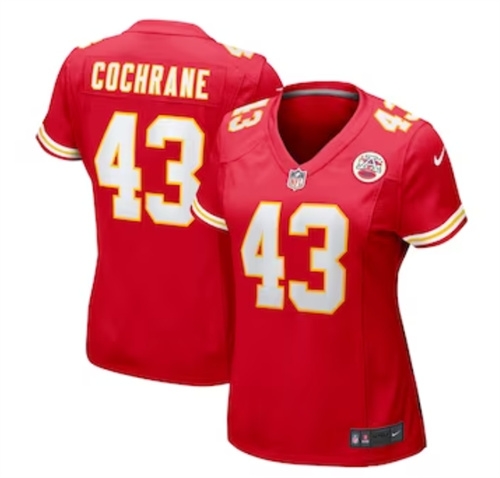 Women's Kansas City Chiefs Jack Cochrane Nike Red Game Player Jersey