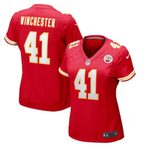 Women's Kansas City Chiefs James Winchester Nike Red Game Jersey