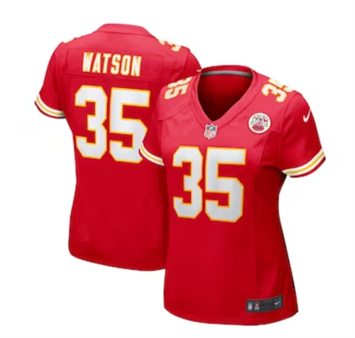 Women's Kansas City Chiefs Jaylen Watson Nike Red Game Player Jersey