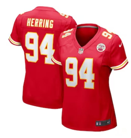 Women's Kansas City Chiefs Malik Herring Nike Red Team Game Player Jersey