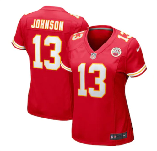 Women's Kansas City Chiefs Nazeeh Johnson Nike Red Game Player Jersey