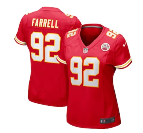Women's Kansas City Chiefs Neil Farrell Jr. Nike Red Team Game Jersey