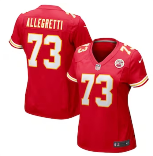 Women's Kansas City Chiefs Nick Allegretti Nike Red Game Jersey