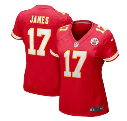 Women's Kansas City Chiefs Richie James Nike Red Game Jersey