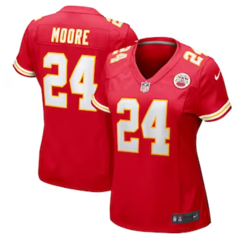 Women's Kansas City Chiefs Skyy Moore Nike Red Game Player Jersey