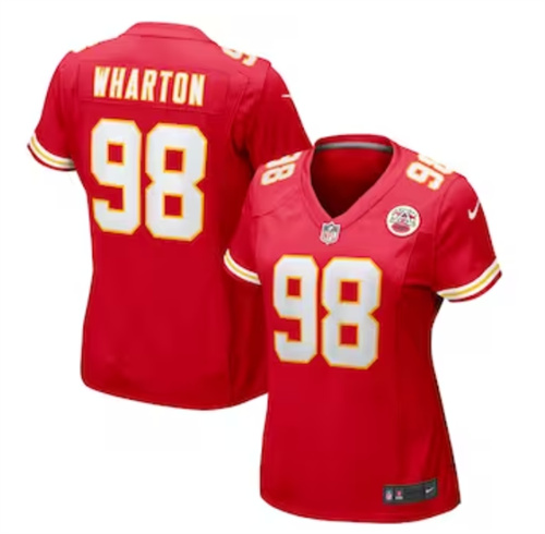Women's Kansas City Chiefs Tershawn Wharton Nike Red Game Jersey