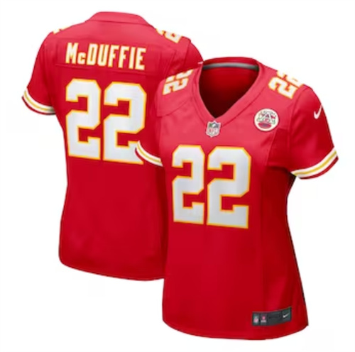 Women's Kansas City Chiefs Trent McDuffie Nike Red Game Jersey