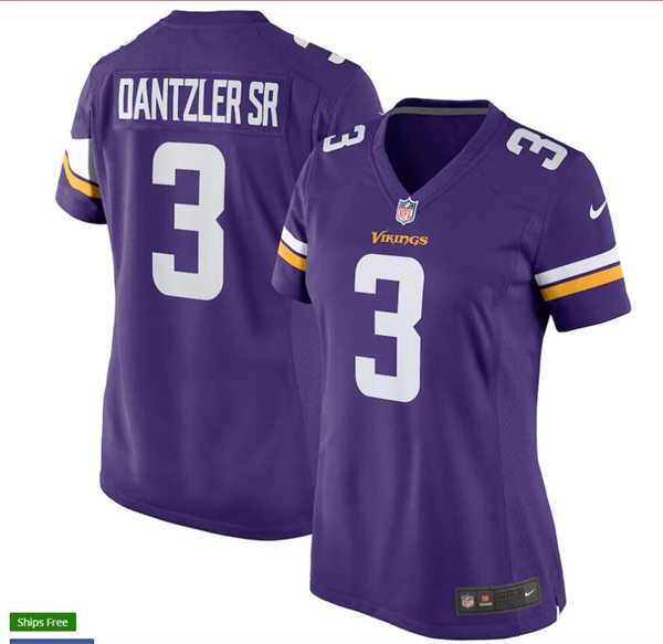 Women's Minnesota Vikings #3 Cameron Dantzler Nike Purple Limited Jersey
