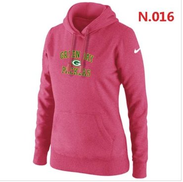 Women's NEW Green Bay Packers Heart & Soul Pullover Hoodie Pink