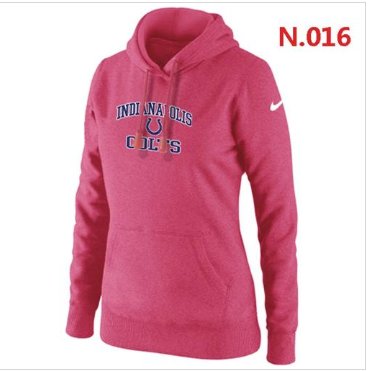Women's NEW Indianapolis Colts Heart & Soul Pullover Hoodie Pink
