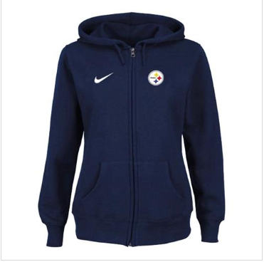 Women's NEW Pittsburgh Steelers Ladies Tailgater Full Zip Hoodie Blue