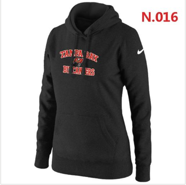 Women's NEW Tampa Bay Buccaneers Heart & Soul Pullover Hoodie Black