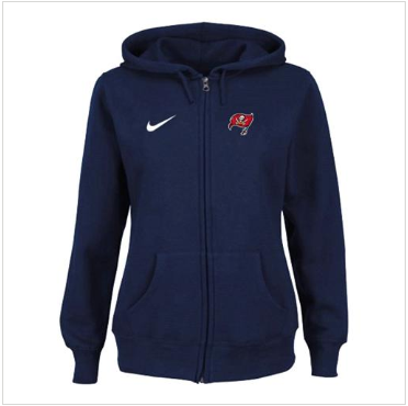 Women's NEW Tampa Bay Buccaneers Ladies Tailgater Full Zip Hoodie Blue