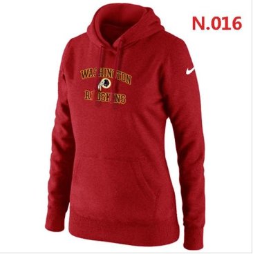 Women's NEW Washington Redskins Heart & Soul Pullover Hoodie Red