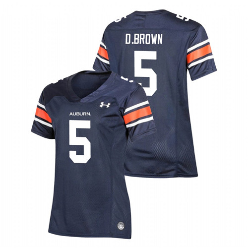 Women's Navy Auburn Tigers Derrick Brown Replica Football Jersey