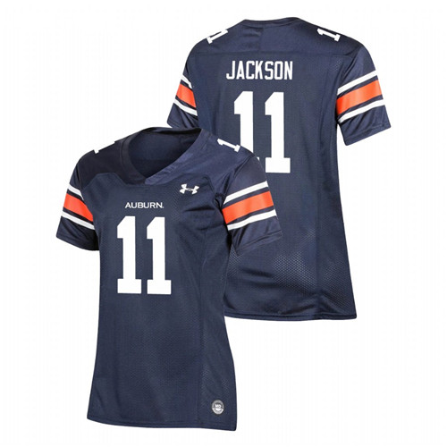 Women's Navy Auburn Tigers Shedrick Jackson Replica Football Jersey