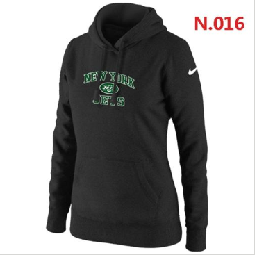 Women's New York Jets Heart & Soul Pullover Hoodie Black