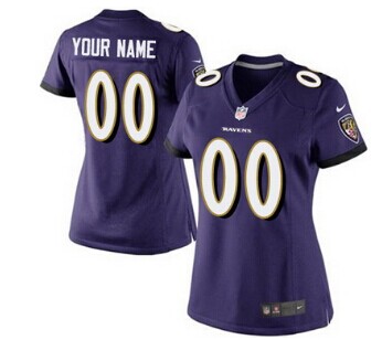 Women's Nike Baltimore Ravens Customized Purple Jersey