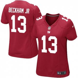 Women's Nike Giants #13 Odell Beckham Jr Alternate Red Limited NFL Jersey