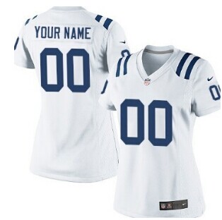 Women's Nike Indianapolis Colts Customized White Jersey