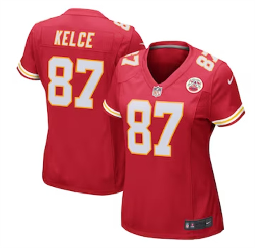 Women's Nike Travis Kelce Red Kansas City Chiefs Game Jersey