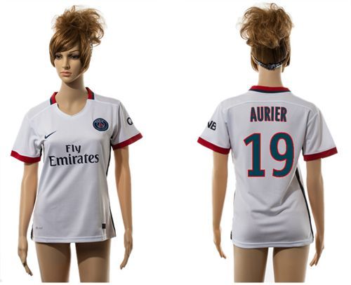 Women's Paris Saint-Germain #19 Aurier Away Soccer Club Jersey