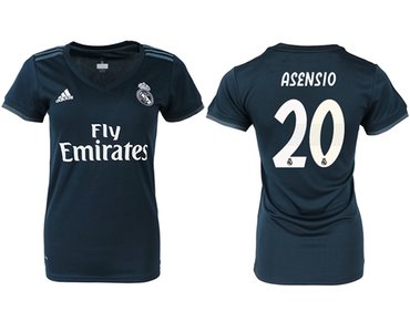 Women's Real Madrid #20 Asensio Away Soccer Club Jersey