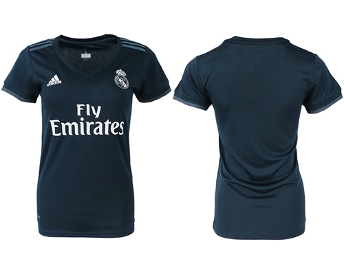 Women's Real Madrid Blank Away Soccer Club Jersey