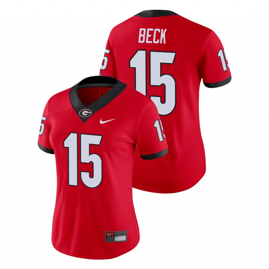 Women's Red Georgia Bulldogs Carson Beck Game College Football Jersey