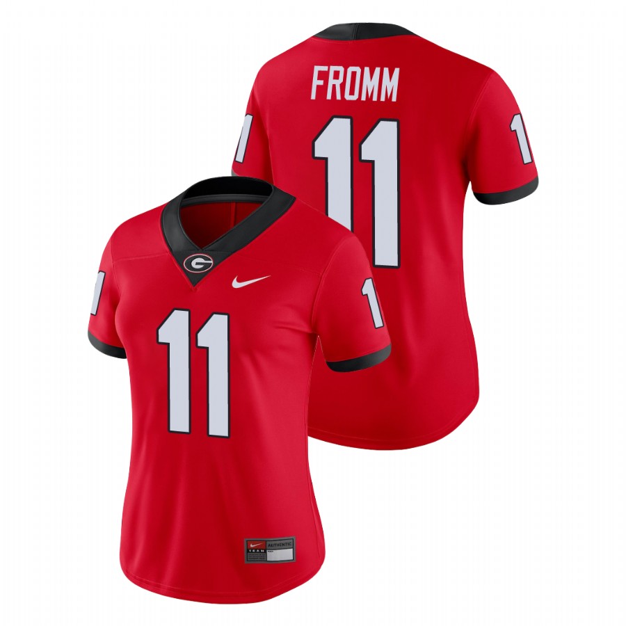 Women's Red Georgia Bulldogs Jake Fromm Game College Football Jersey