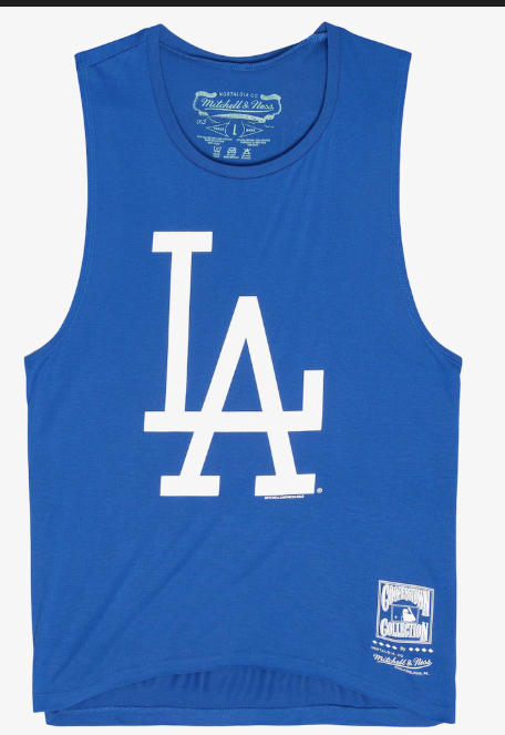 Women's Royal Los Angeles Dodgers Tonal Logo Story Tank Top