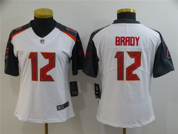 Women's Tampa Bay Buccaneers #12 Tom Brady Nike 2013-18 White Jersey