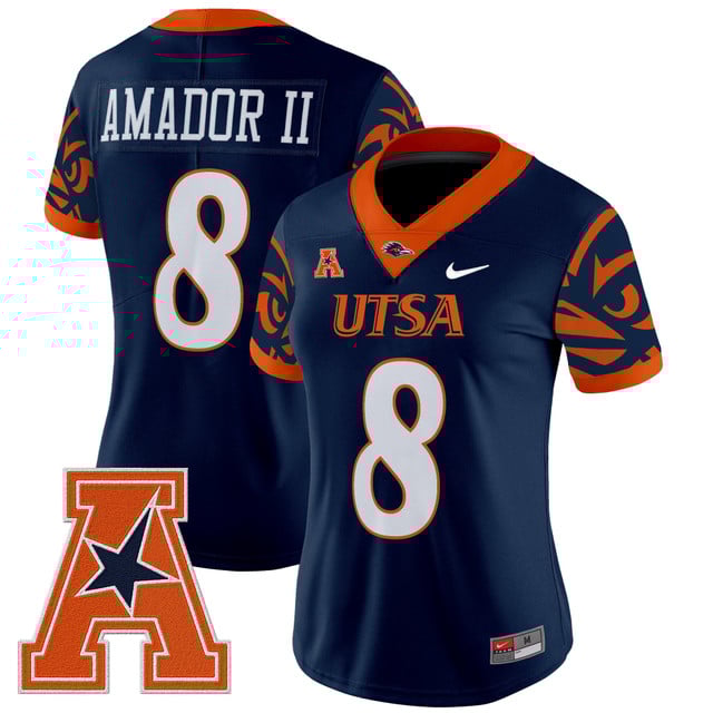 Women's UTSA Roadrunners 2025 Vapor Limited Jersey V2 #8 Davis Amador II