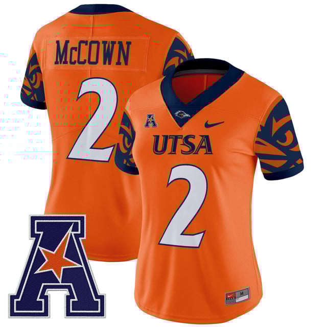 Women's UTSA Roadrunners 2025 Vapor Limited Jersey V2 orange #2 Owen McConwn