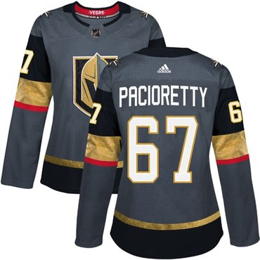 Women's Vegas Golden Knights #67 Max Pacioretty Adidas Gray Home Jersey