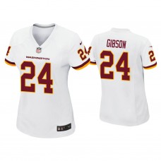 Women's Washington Football Team #24 Antonio Gibson White Game Jersey