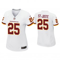 Women's Washington Football Team #25 Benjamin St-Juste White Game Jersey