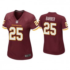 Women's Washington Football Team #25 Peyton Barber Burgundy Game Jersey