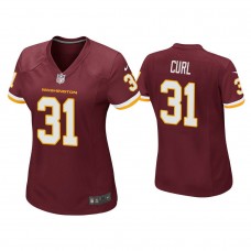 Women's Washington Football Team #31 Kamren Curl Burgundy Game Jersey