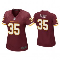 Women's Washington Football Team #35 Ronald Darby Burgundy Game Jersey