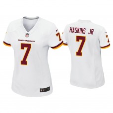 Women's Washington Football Team #7 Dwayne Haskins Jr. White Game Jersey