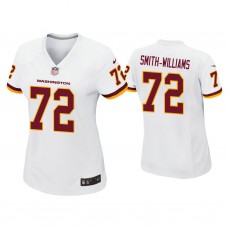 Women's Washington Football Team #72 James Smith-Williams White Game Jersey