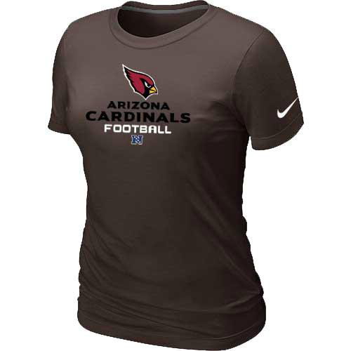 Women Arizona Cardicals Brown T-Shirt