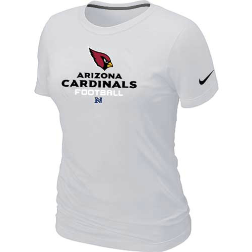 Women Arizona Cardicals White T-Shirt