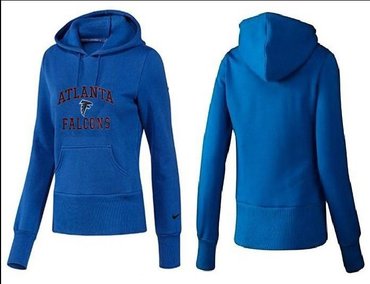 Women Atlanta Falcons Logo Pullover Hoodie-- (11)