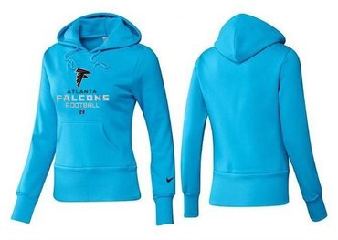 Women Atlanta Falcons Logo Pullover Hoodie-- (26)