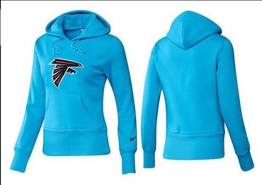 Women Atlanta Falcons Logo Pullover Hoodie-- (3)