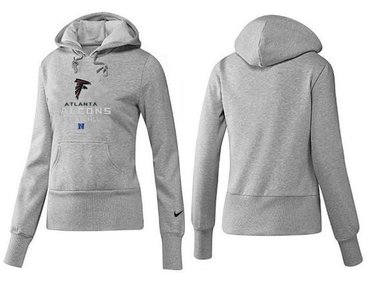 Women Atlanta Falcons Logo Pullover Hoodie-- (30)
